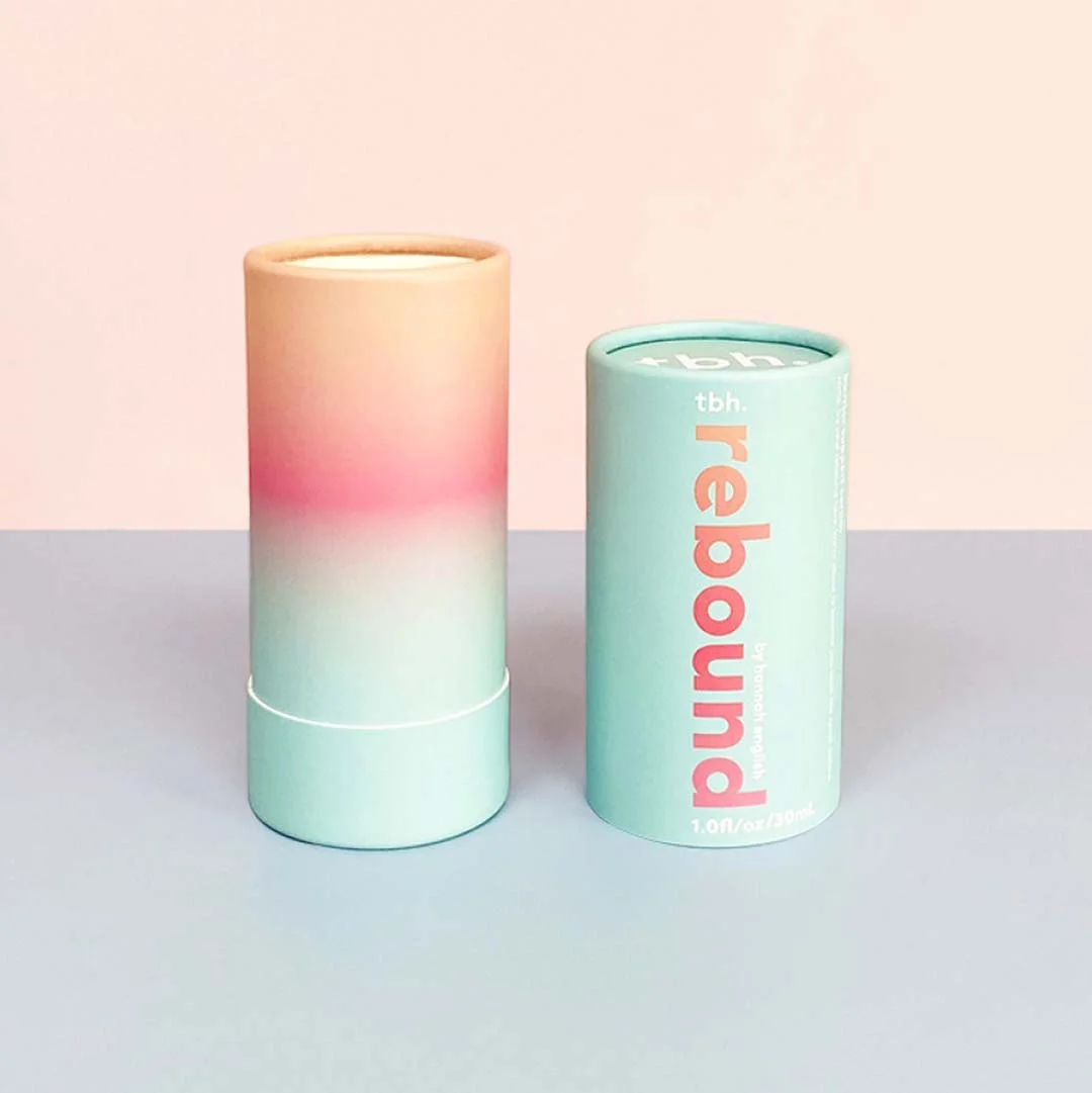 Paper Tubes — custom paper tubes by Packmio Paper Tubes photographed at an angle to show the board thickness