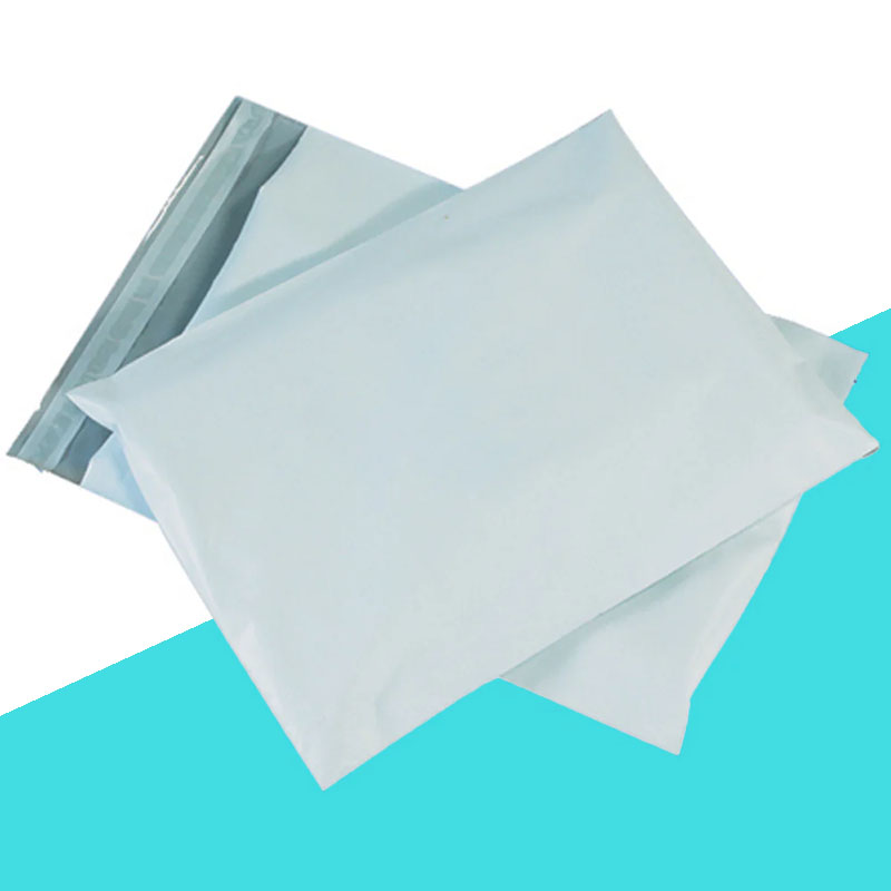 10x13 Poly Mailers photographed at an angle to show the board thickness