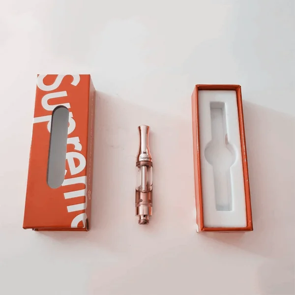 1ml Vape Cart Boxes — custom vape packaging by Packmio 1ml Vape Cart Boxes shown closed, printed to a customer's own artwork