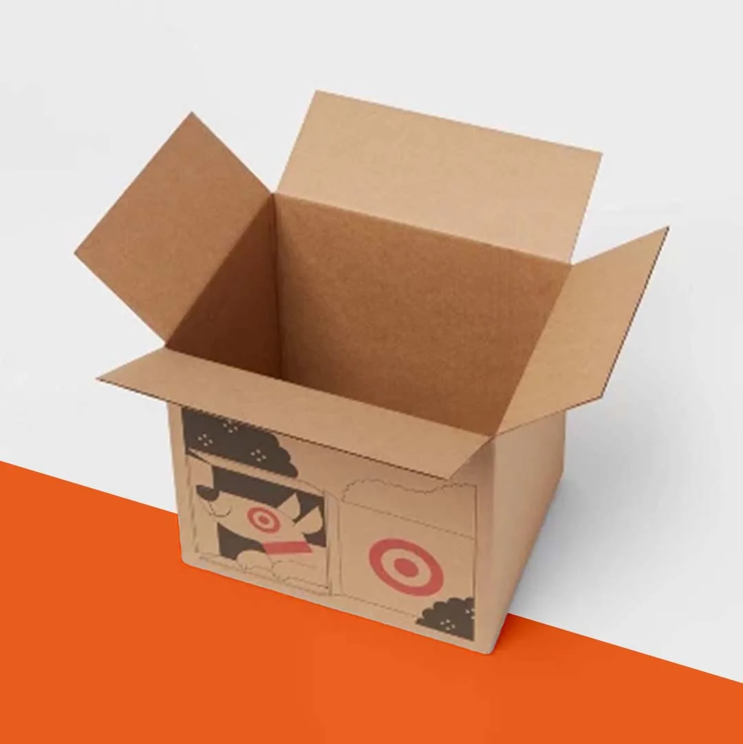 A stack of 20x20x20 cardboard boxes in a custom size