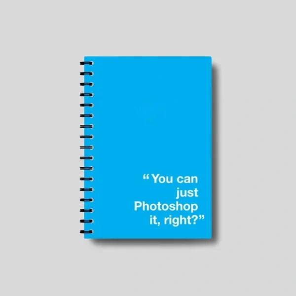 A stack of 5 5 x 8 5 notepad in a custom size