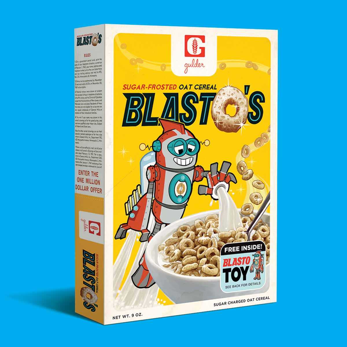 Cereal Boxes — custom cereal boxes by Packmio Cereal Boxes photographed at an angle to show the board thickness