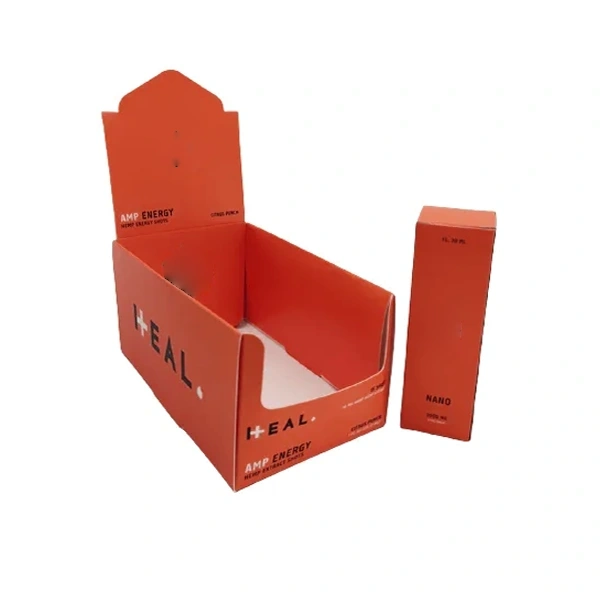 Advertising Boxes — custom promotional packaging by Packmio Close detail of the print finish on advertising boxes