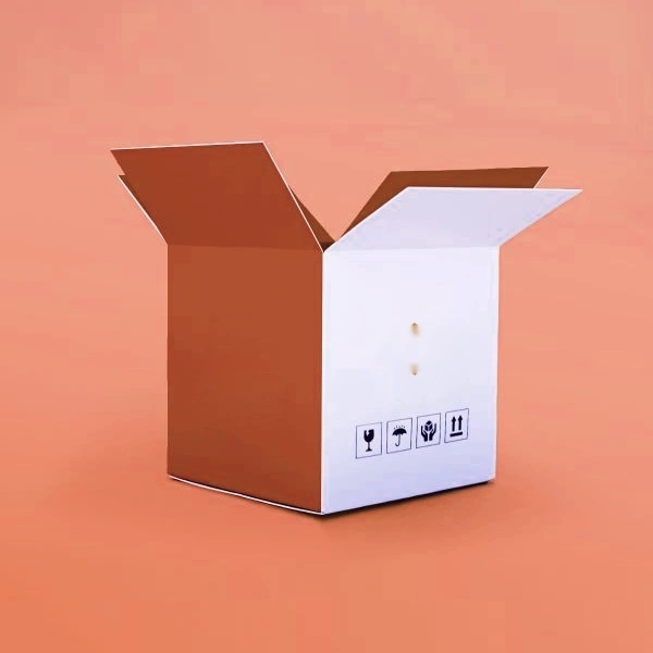 Art Print Shipping Boxes photographed at an angle to show the board thickness