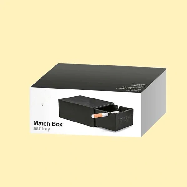 Ashtrays Boxes — custom tobacco packaging by Packmio Ashtrays Boxes beside the product it was made to hold