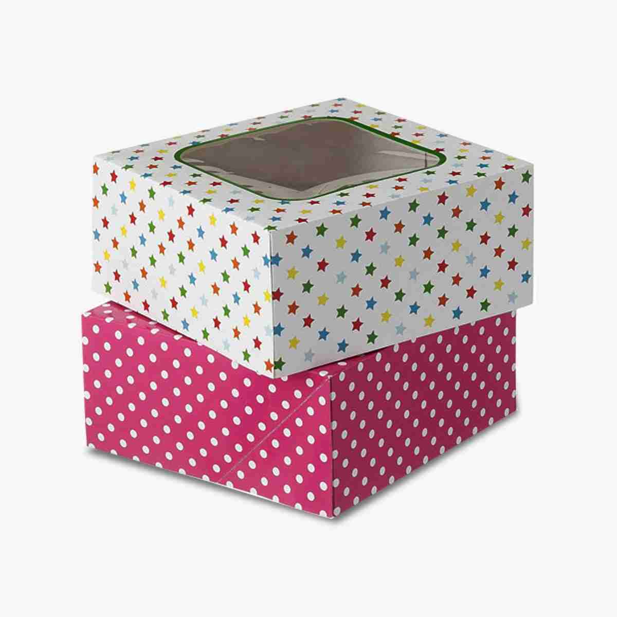 Cake Boxes in use, packed and ready to ship