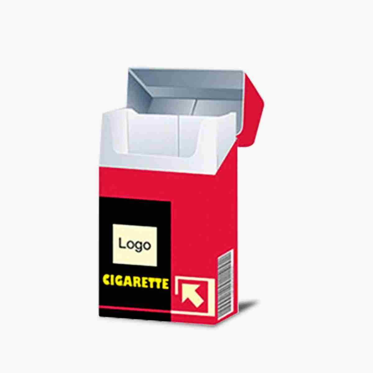 Assorted Tobacco Boxes opened to show the inside print and construction
