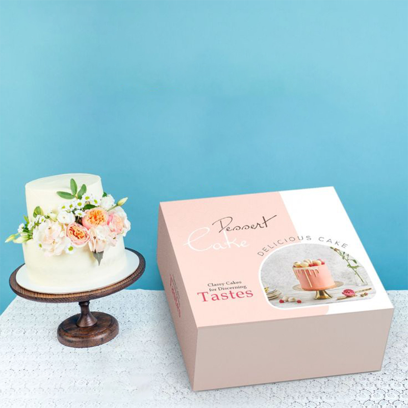 Printed bakery boxes with a die-cut window