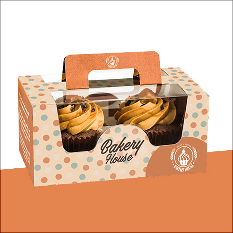 Bakery Boxes photographed at an angle to show the board thickness