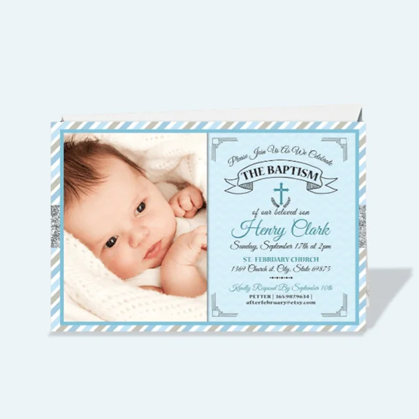 Baptism Invitation Cards