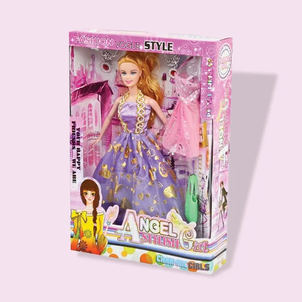 Barbie Doll Boxes beside the product it was made to hold