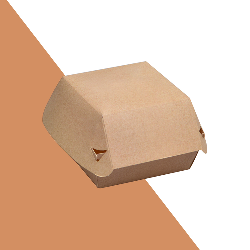 Burger Boxes — custom burger boxes by Packmio Burger Boxes in use, packed and ready to ship