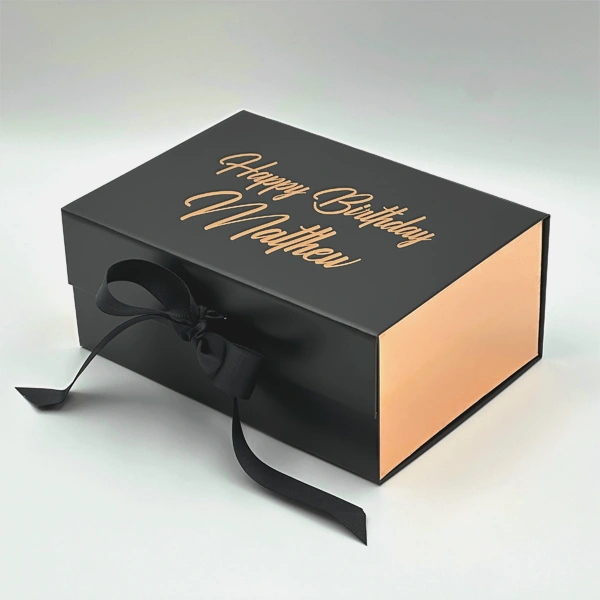 Birthday Boxes — custom gift boxes by Packmio Birthday Boxes beside the product it was made to hold