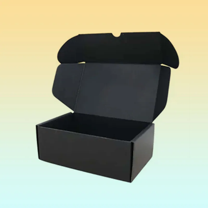Corrugated Boxes — custom corrugated boxes by Packmio Close detail of the print finish on corrugated boxes