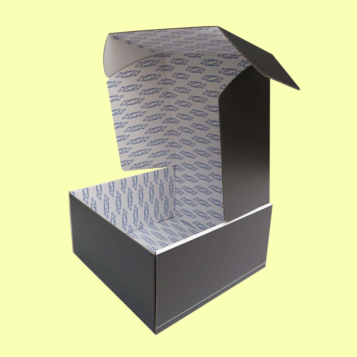 Mailer Boxes — custom mailer boxes by Packmio Close detail of the print finish on mailer boxes