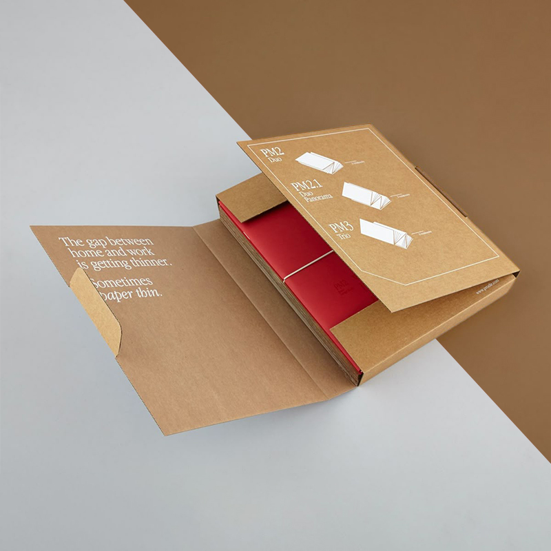 Booklet Box with Inserts opened to show the inside print and construction