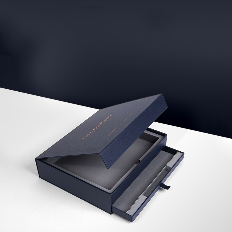 A stack of booklet box with inserts in a custom size
