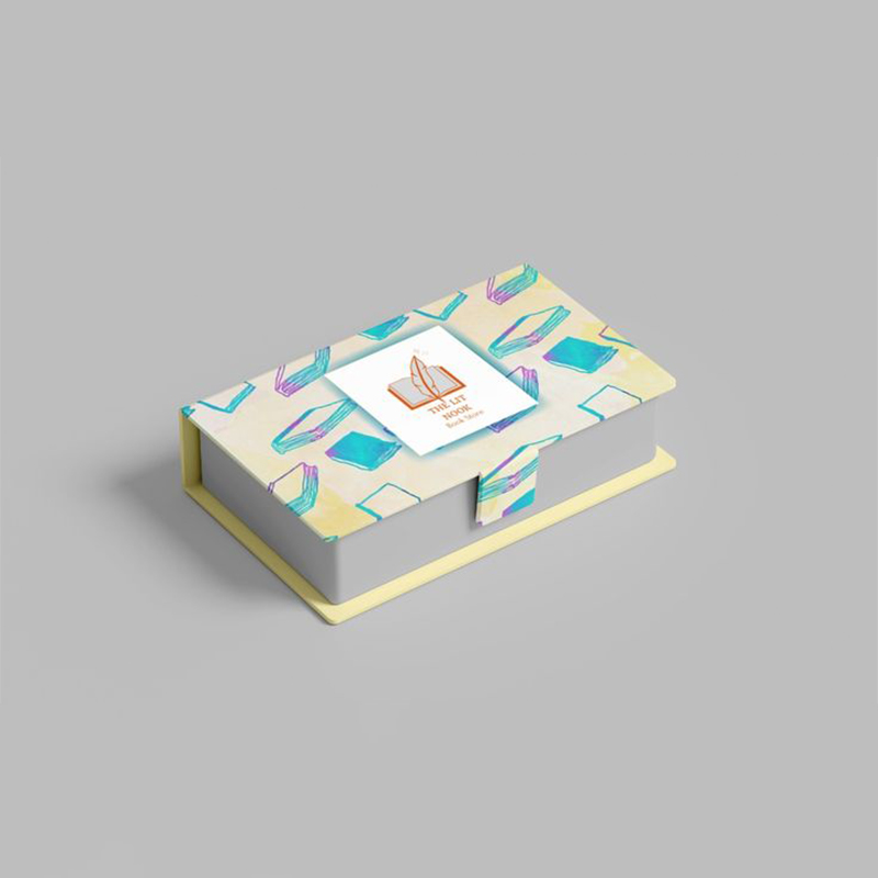 A stack of booklet rigid boxes in a custom size