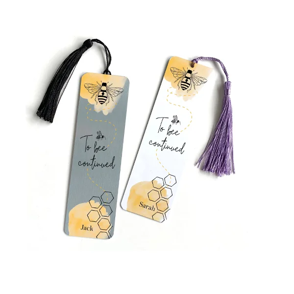A stack of bookmark with tassel in a custom size