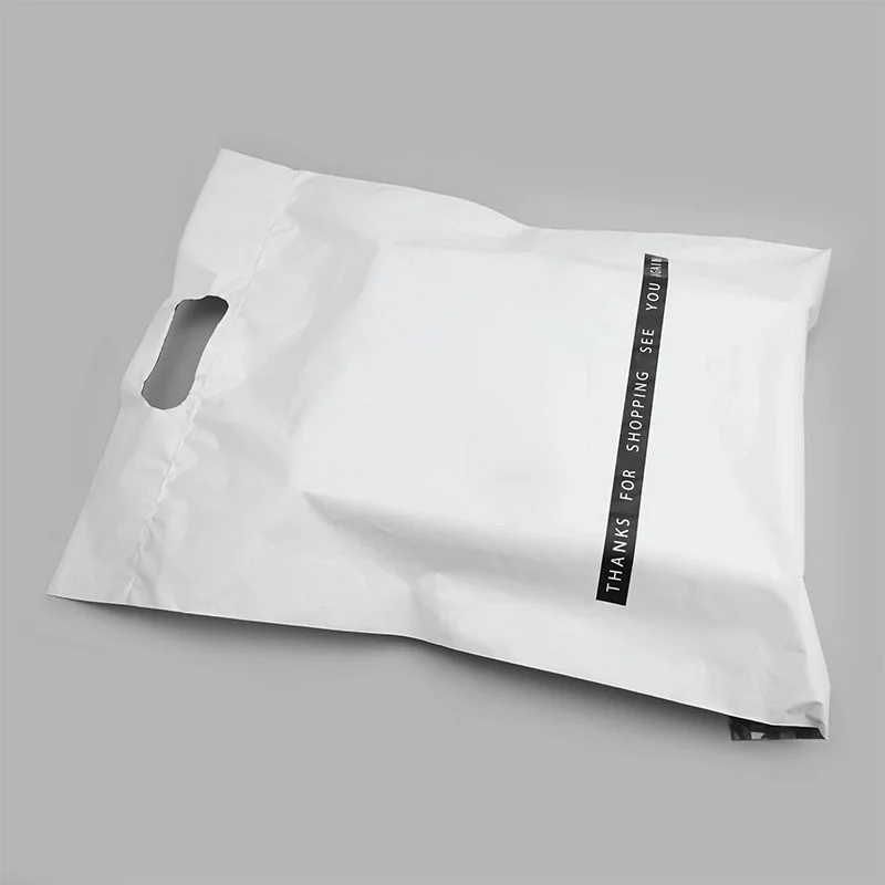 Branded Poly Mailers in use, packed and ready to ship