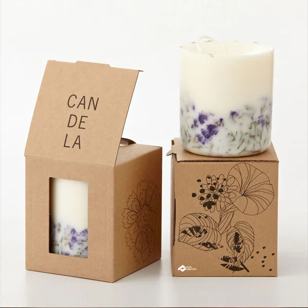 Candle Boxes — custom candle boxes by Packmio Candle Boxes beside the product it was made to hold