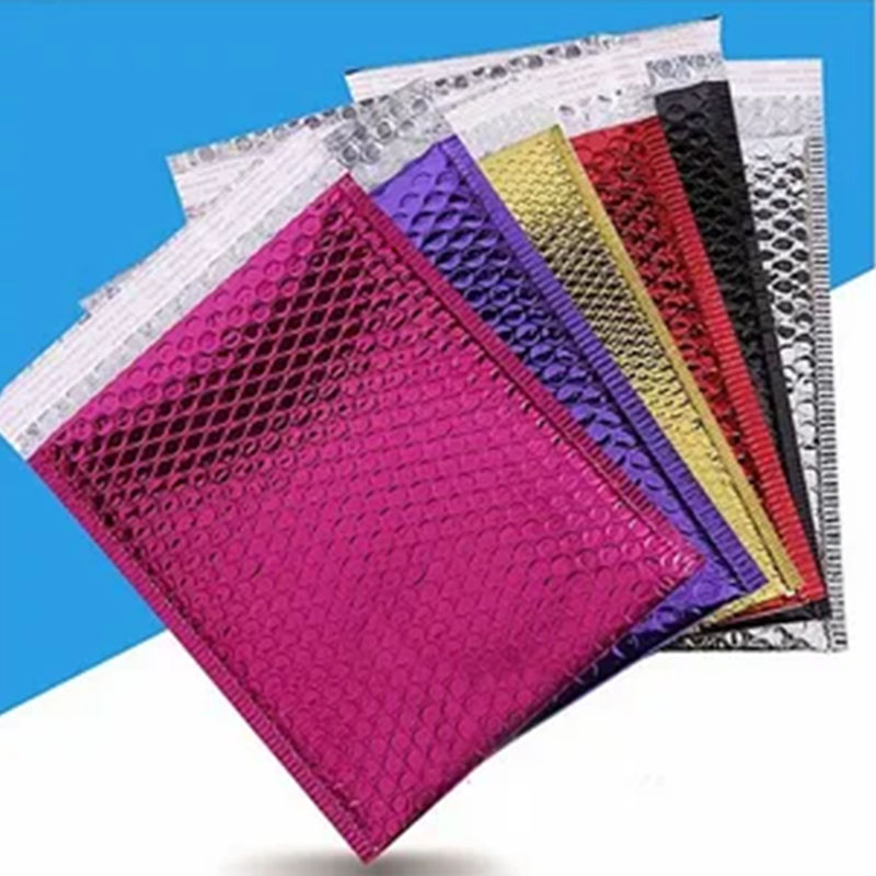 Bubble Mailers — custom poly mailers by Packmio Close detail of the print finish on bubble mailers