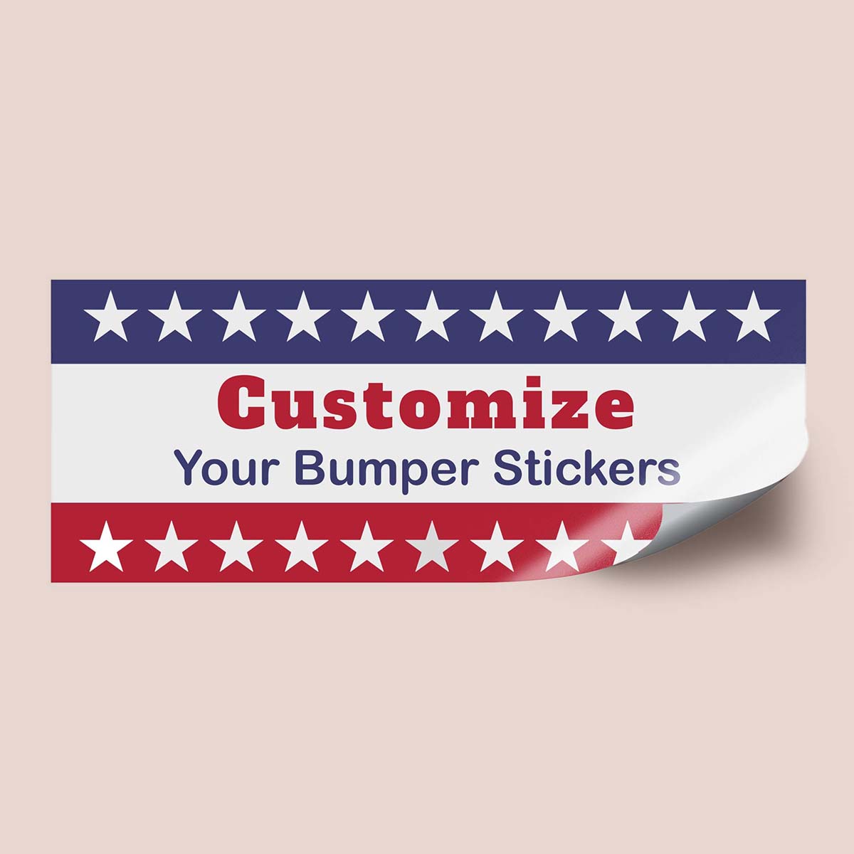 Bumper Stickers opened to show the inside print and construction