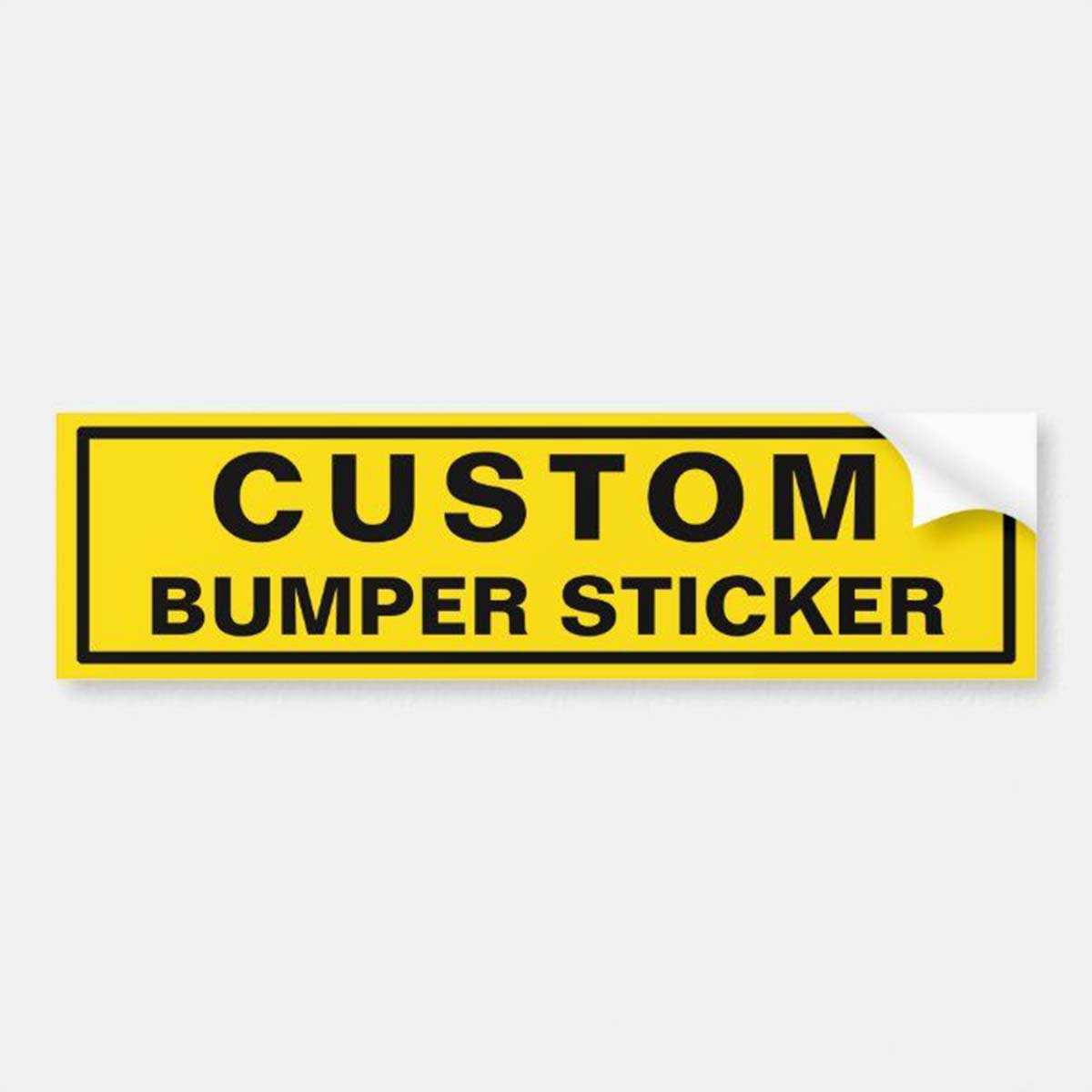 Bumper Stickers — custom automotive packaging by Packmio Bumper Stickers beside the product it was made to hold
