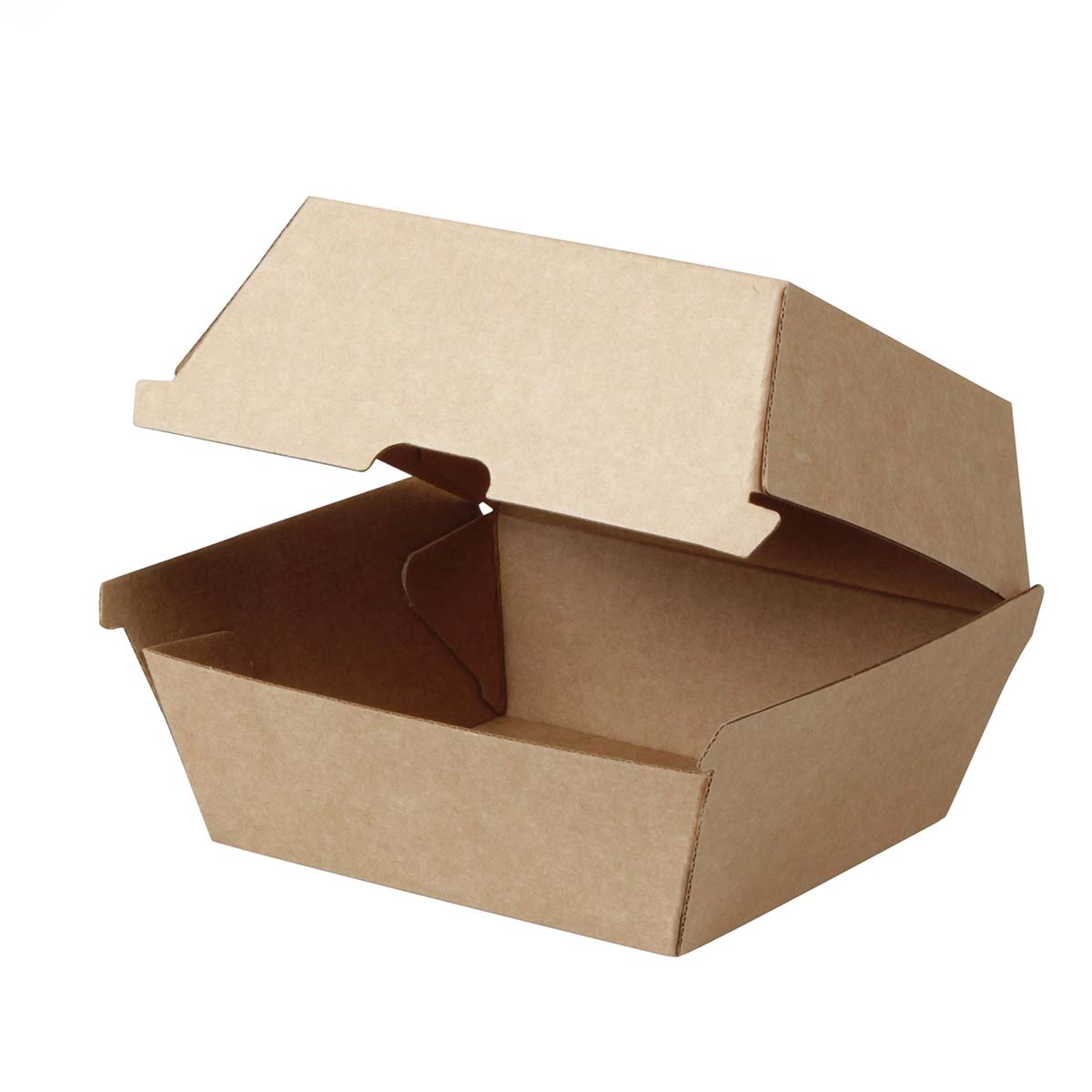 Burger Clamshell Boxes in use, packed and ready to ship