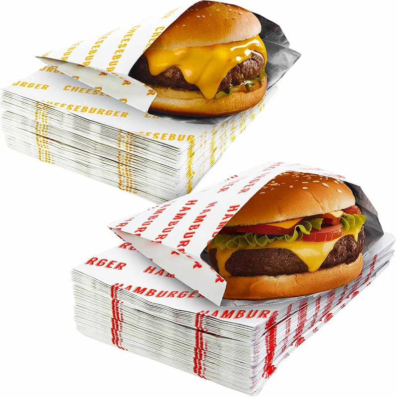 Burger Sleeves in use, packed and ready to ship
