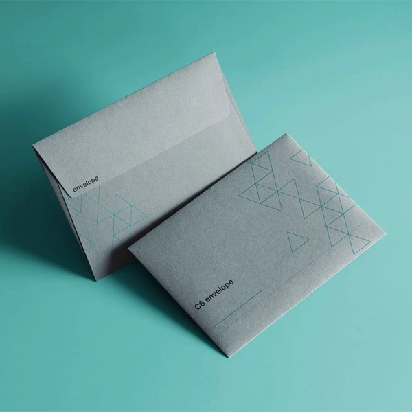 C6 Envelopes — custom envelopes by Packmio Close detail of the print finish on c6 envelopes