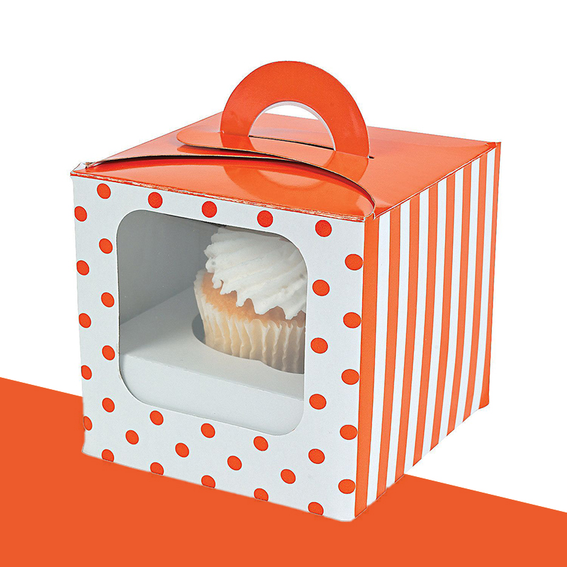 Cake Boxes opened to show the inside print and construction