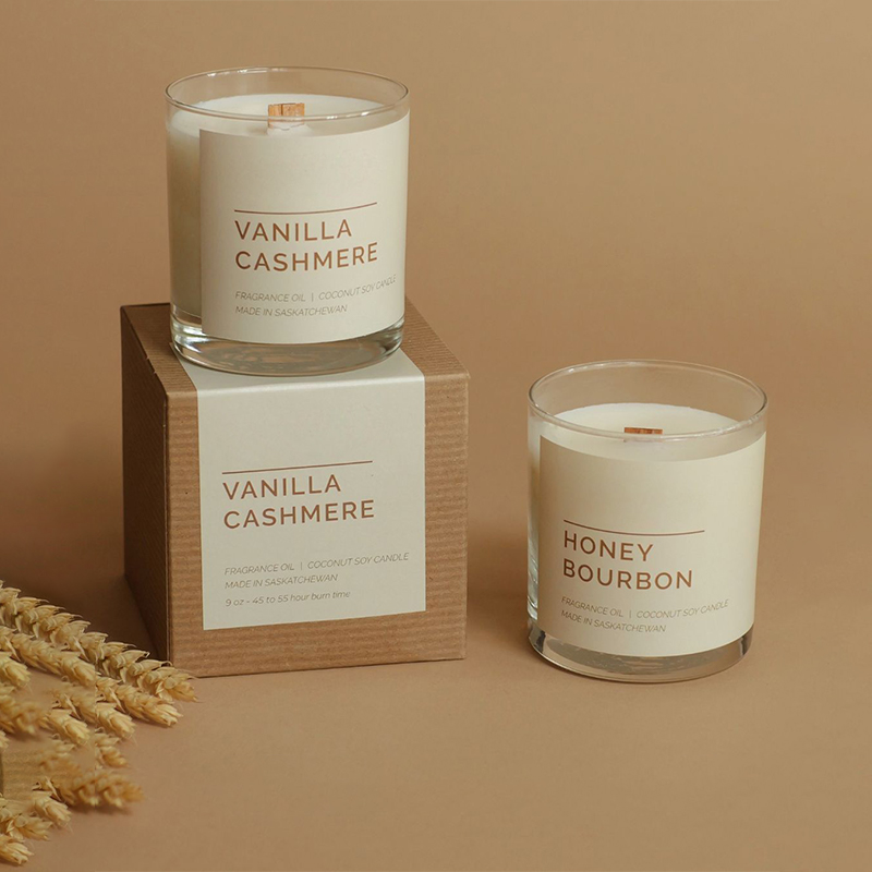 Candle Boxes — custom candle boxes by Packmio Candle Boxes shown closed, printed to a customer's own artwork