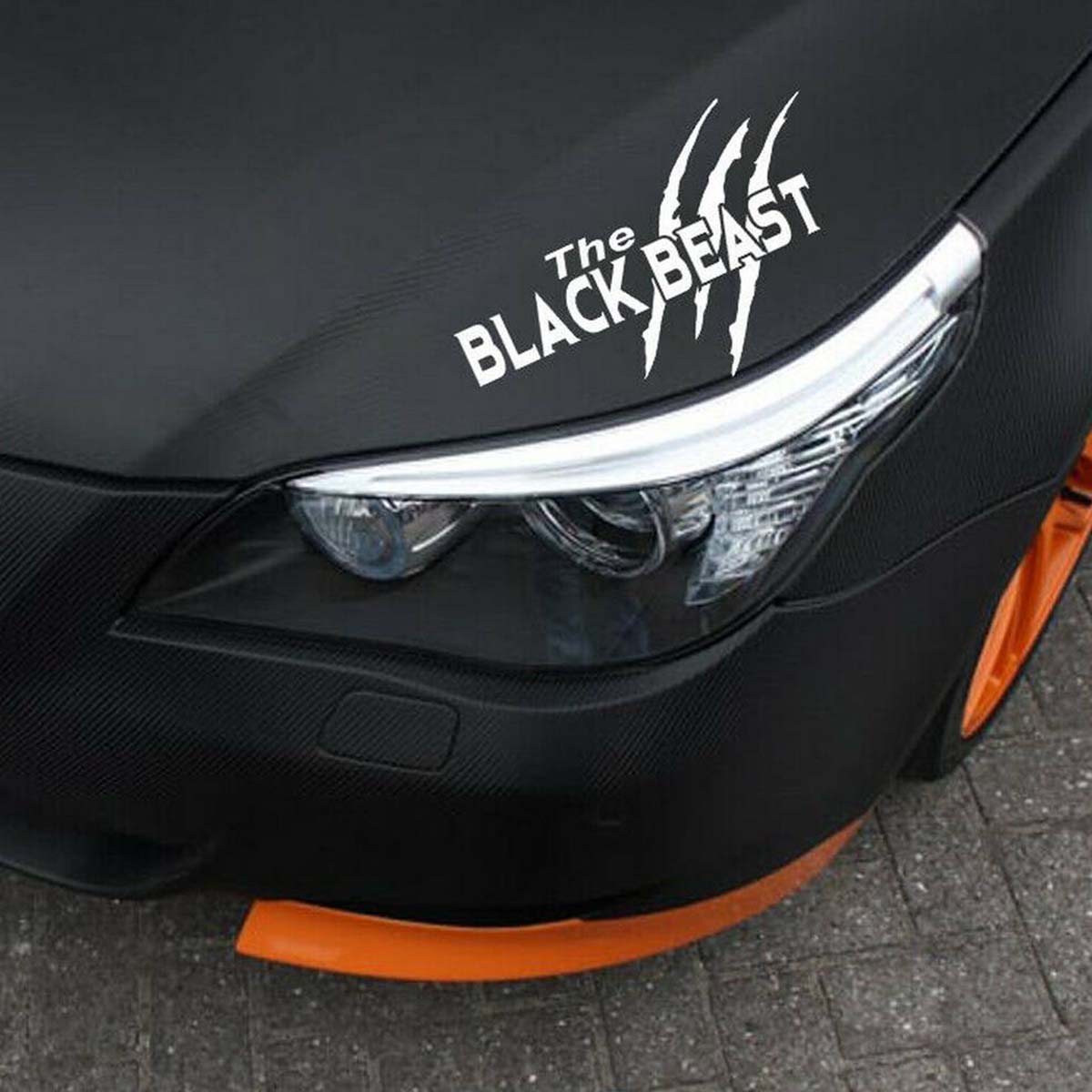 Car Stickers opened to show the inside print and construction