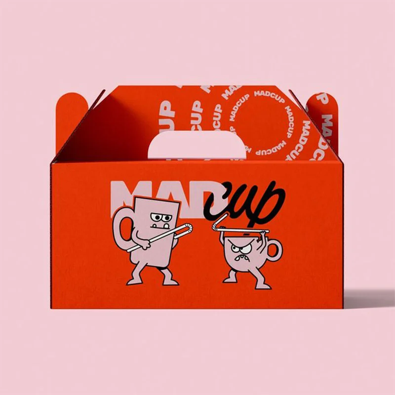 Cardboard Boxes with Handles — custom corrugated boxes by Packmio Cardboard Boxes with Handles beside the product it was made to hold
