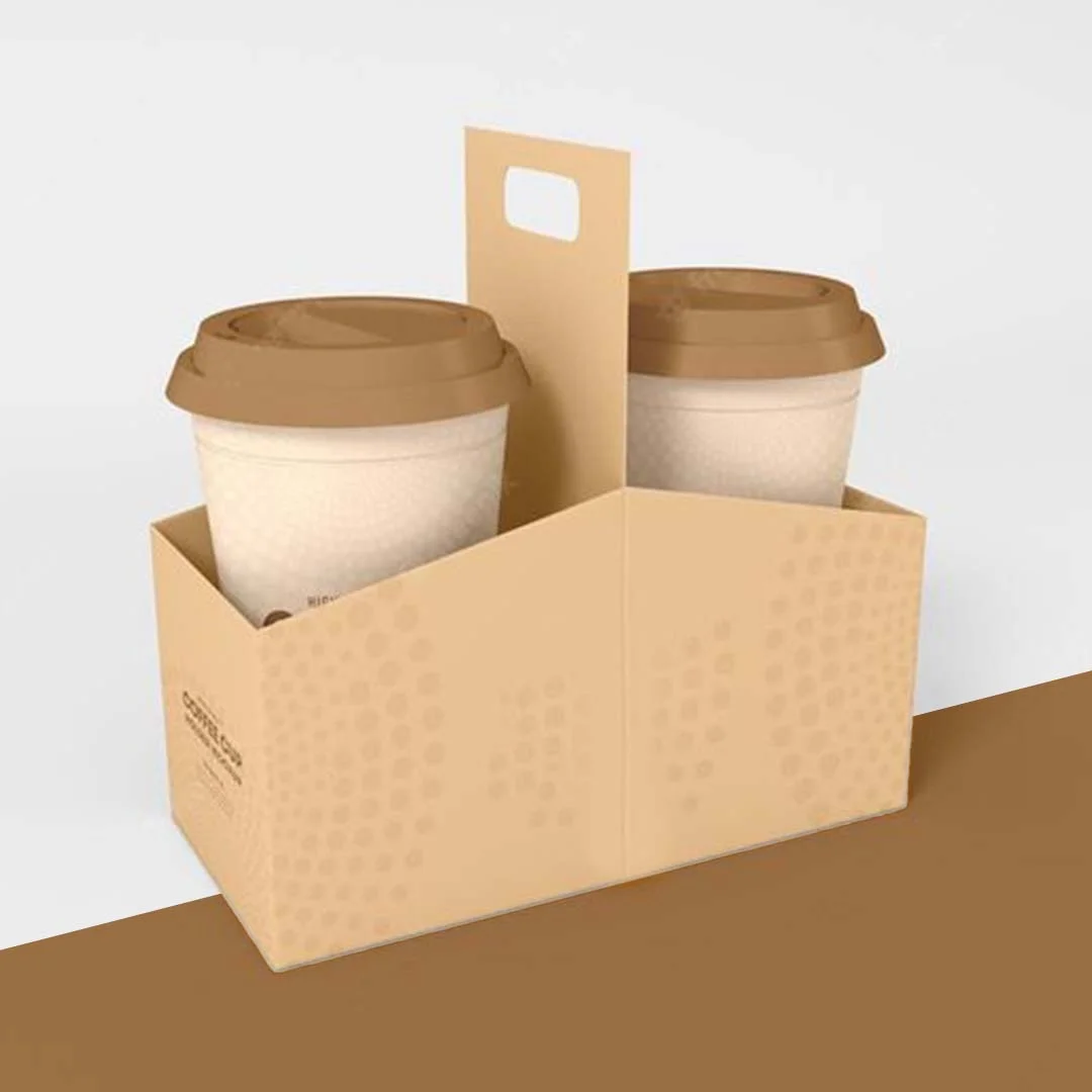 Paper Cups — custom paper cups by Packmio Flat view of paper cups before assembly