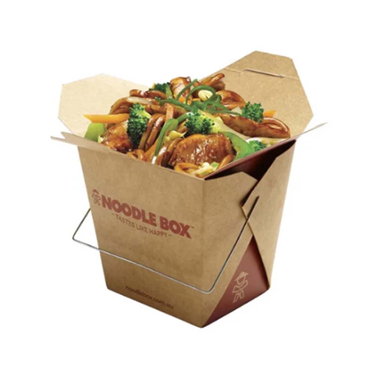 A stack of cardboard noodle boxes in a custom size