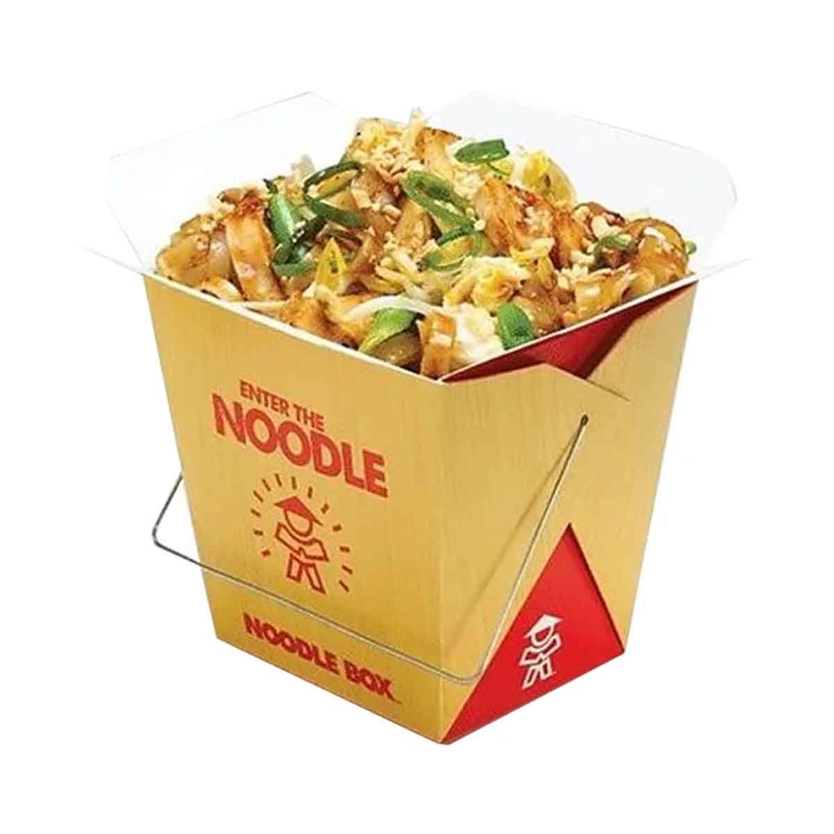Cardboard Noodle Boxes photographed at an angle to show the board thickness