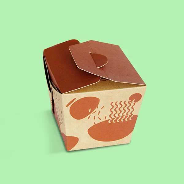Cardboard Noodle Boxes in use, packed and ready to ship