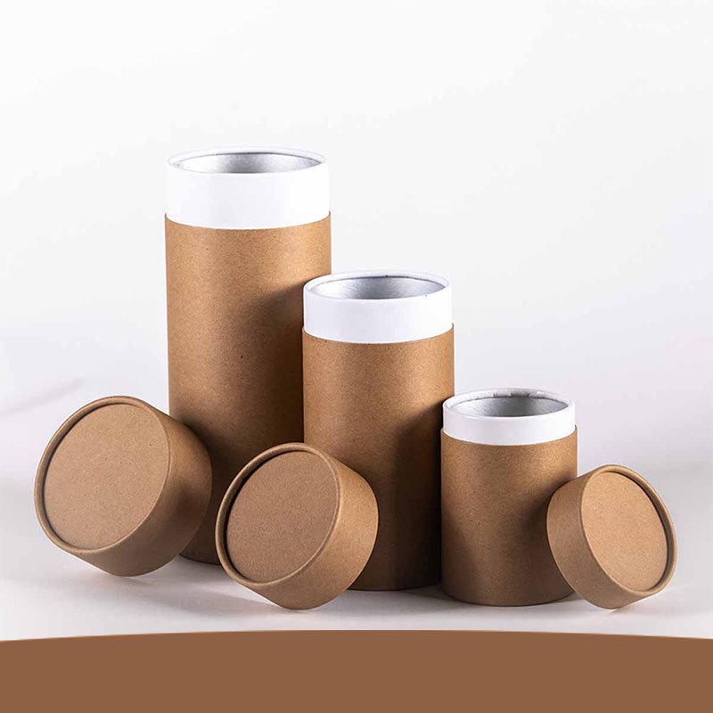 A stack of cardboard tubes with inserts in a custom size