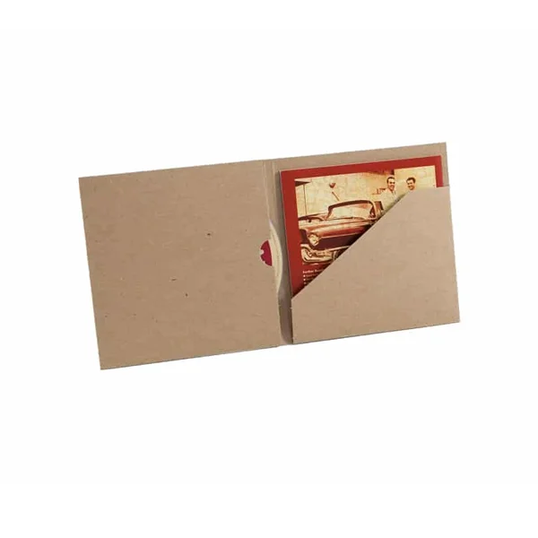 CD & DVD Folders — custom stationery by Packmio Close detail of the print finish on cd & dvd folders