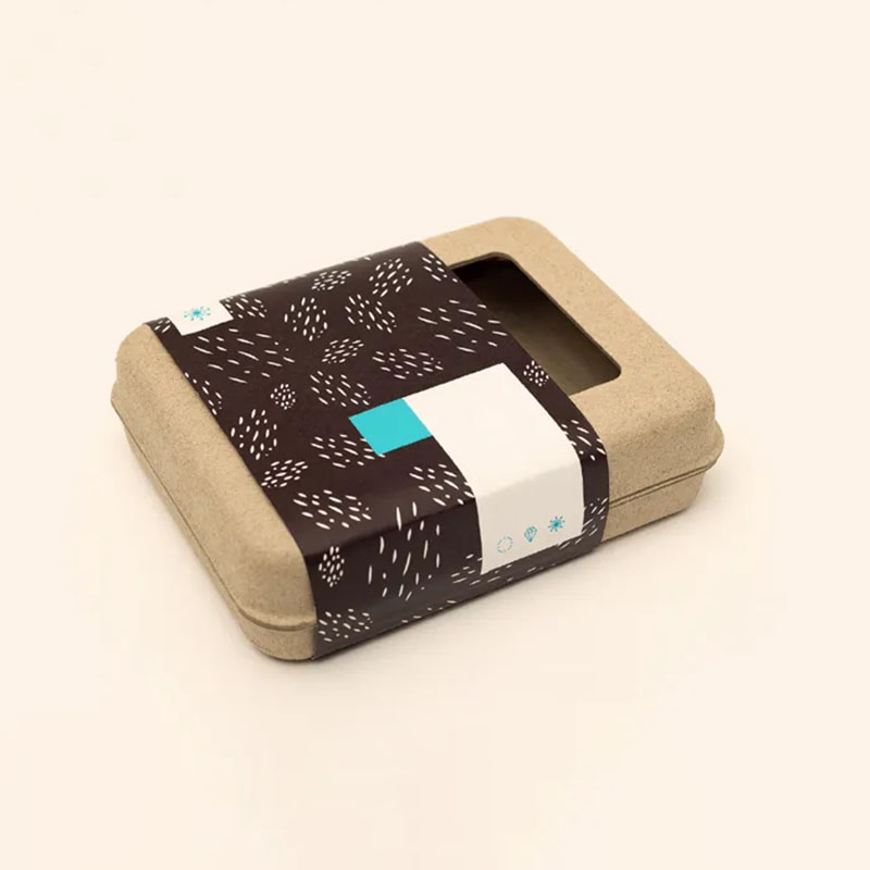 Clamshell Boxes — custom clamshell packaging by Packmio Close detail of the print finish on clamshell boxes