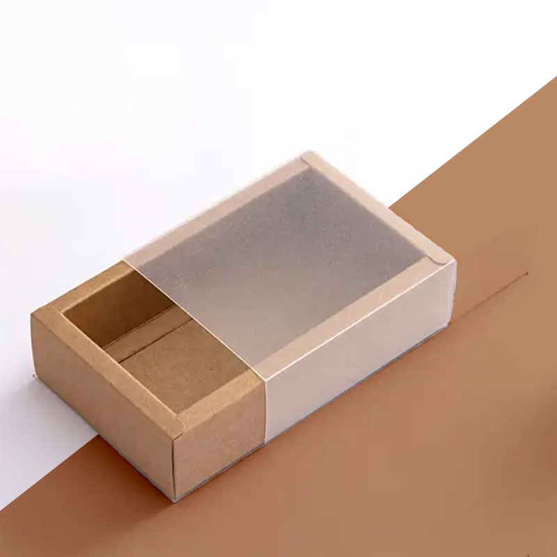 Clear Lid Gift Boxes photographed at an angle to show the board thickness