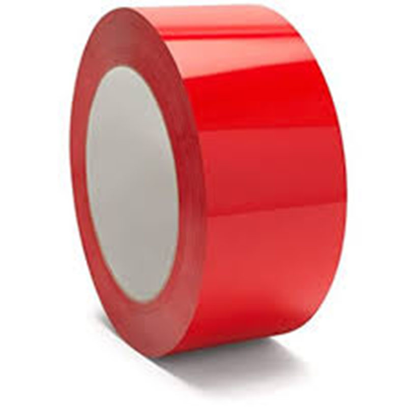 Colored Packing Tape opened to show the inside print and construction