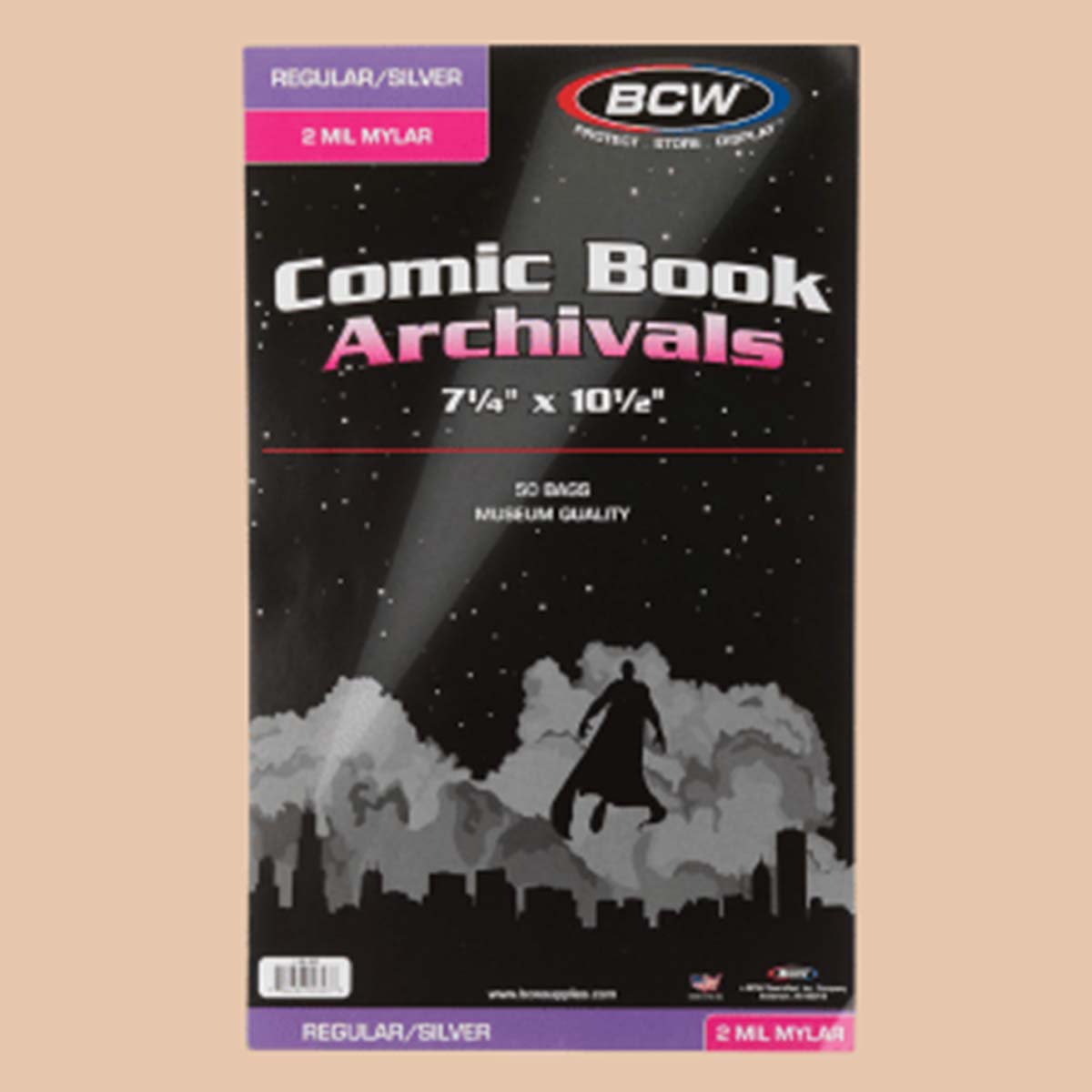 A stack of comic mylar bags in a custom size