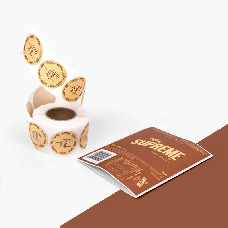 Compostable Labels — custom labels by Packmio Compostable Labels in use, packed and ready to ship