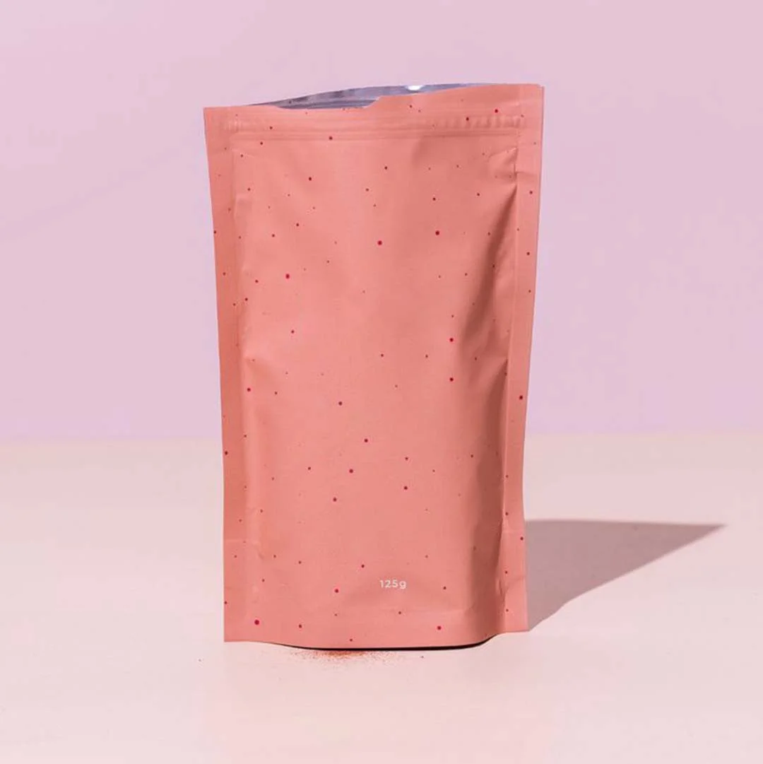 Pouches — custom pouches by Packmio Pouches beside the product it was made to hold