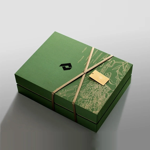 Corporate Gift Boxes in use, packed and ready to ship