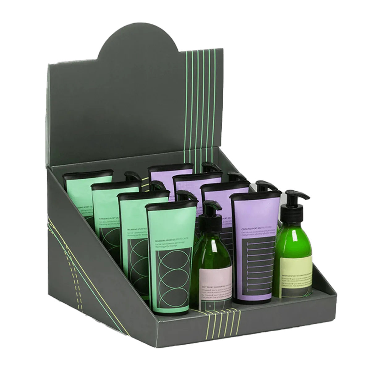 Counter Display Boxes — custom display boxes by Packmio Counter Display Boxes in use, packed and ready to ship