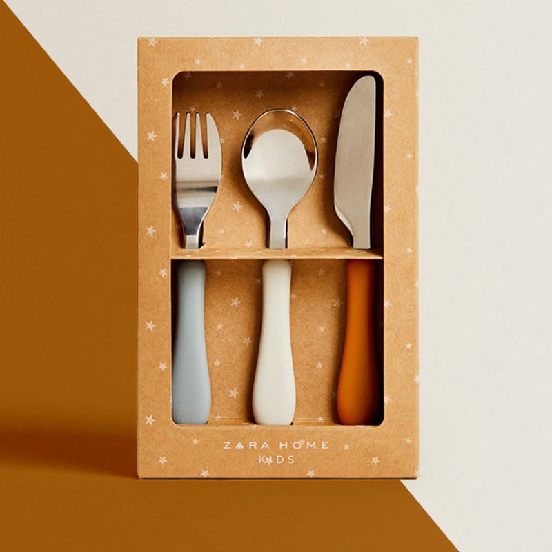 Cutlery Boxes — custom kitchenware boxes by Packmio Close detail of the print finish on cutlery boxes